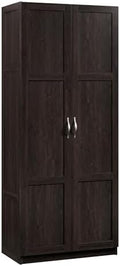 Sauder Storage Cabinet/ Pantry cabinets, 29.61 " x D: 16.02 " x H: 71.50", Cinnamon Cherry finish