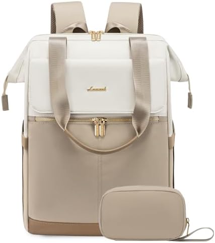 LOVEVOOK 18 Inch Laptop Backpack for Women, Large Capacity Travel Backpack with Organizer Bag, Waterproof Carry on Backpack Purse Work Bag with USB Port for College Teacher Nurse, 2PCS