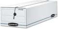 Bankers Box 12-Pack String & Button Check Box, 4-1/4 x 6" x 23-1/4"