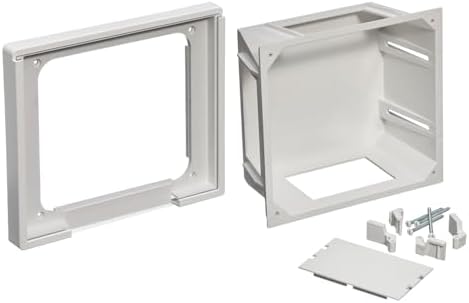 Leviton High Profile Cover with Recessed Entertainment Box, 47617-RBH, White