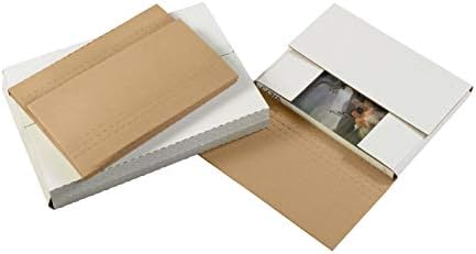 Top Pack Supply Easy-Fold Mailers, 24" x 18" x 2", White (Pack of 50)