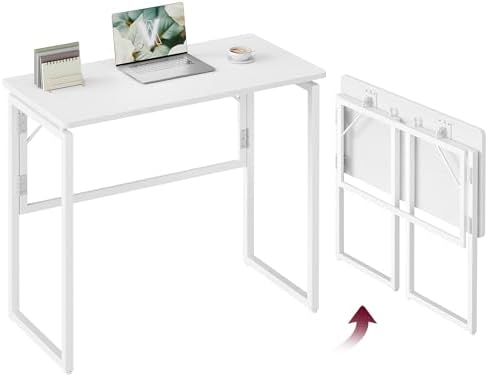 VASAGLE Folding Desk, Small Computer Desk, Foldable Table 31.5 Inch