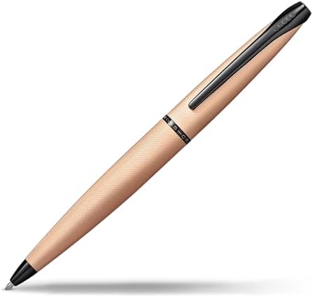 Cross ATX Brushed Rose Gold Ballpoint Pen, Medium Point, Black Ink