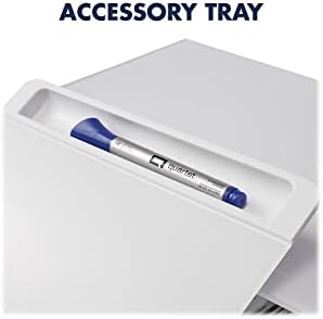 Quartet Desktop Glass Monitor Riser for Computer with Dry-Erase Board, Adjustable Height (Q090GMRW01)