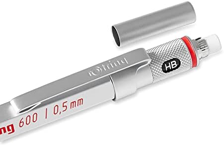 rOtring 600 Mechanical Pencil, 0.5 mm, Silver Barrel (1904445)