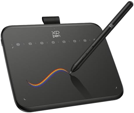 XPPen Deco 640 Drawing Tablet with 16384 Pressure Levels Sensitivity Battery-Free Stylus 6*4 Inch OSU Drawing Pad Graphic Tablet for Digital Drawing Teaching Designing Editing Work for PC Mac Android