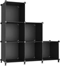 AWTATOS Closet Organizers and Storage, 6 Cube Storage Organizer, Black