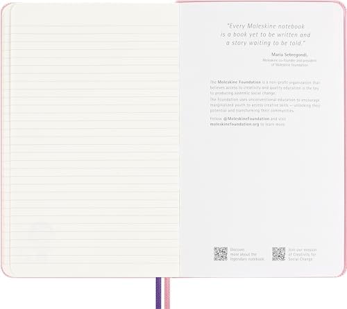 Moleskine Limited Edition Sakura Notebook with lenticular optical-effect cover by Momoko Sakura, with Gift Box, Hard Cover, Ruled, Large (5" x 8.25"), Maruko floral, 176 pages