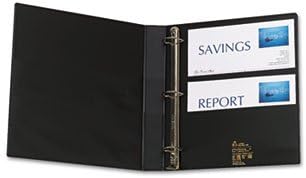 Avery Heavy-Duty Binder with 1-Inch One Touch EZD Ring, Black (79990) | For Heavy School, Home and Office Use, Reinforced Construction, One Touch, Four Interior Pockets, Spine Label Holder