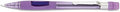 Pentel Quicker Clicker Automatic Pencil, 0.7mm Lead Size, Transparent Violet Barrel, Box of 12 (PD347TV)