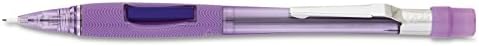 Pentel Quicker Clicker Automatic Pencil, 0.7mm Lead Size, Transparent Violet Barrel, Box of 12 (PD347TV)