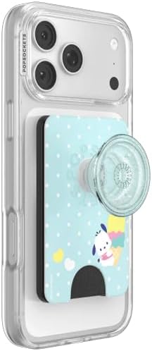 PopSockets Phone Wallet for MagSafe, Phone Card Holder with Grip, Hello Kitty - Pochacco