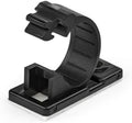 StarTech 100 Adhesive Cable Management Clips, Black, TAA, Sticky (CBMCC2)