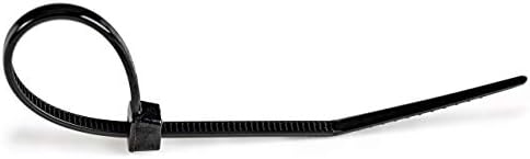 StarTech 100-Pack 6"(15cm) Cable Ties, UL Listed, Black, TAA (CBMZT6B)