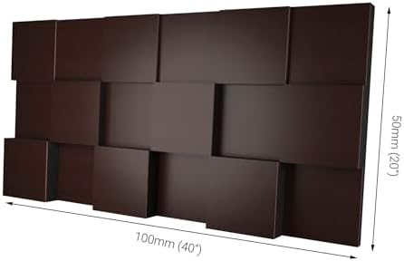 2 PACK — Acoustic Soundproofing Diffusion Panel | Acoustic Treatment for Recording Studio Home Office Podcast Living Room | Absorption - Reflection | Color Plates: (Wenge, EDISON)