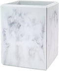 Avanti Linens - Wastebasket, Decorative Trash Can, Marble Inspired Home Decor (Catania Collection)