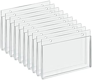 Azar Displays 162725 5-Inch W by 3-1/2-Inch H Wall U-Frame Sign Holder, 10-Piece Set