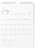 Karto Wall Calendar 2025-2026 8.5x11 in - Cursive | July 2025 to December 2026, Vertical, Boosts Productivity, Easy Monthly Planning