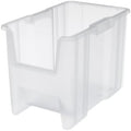 Akro-Mils Stak-N-Store Stackable Storage Bins, 17.5"x11"x12.5", Clear, 4-Pk