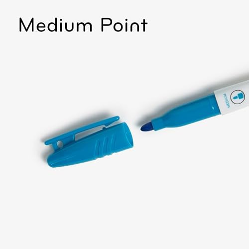 U Brands Low-Odor Mini Dry Erase Markers, Set of 10, Assorted Colors, Non-Toxic, Medium (2 mm) Point