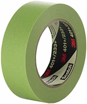3M High Performance Green Masking Tape 401+, 1490 mm x 55 m, 6.7 mil, untrimmed, 1 per case