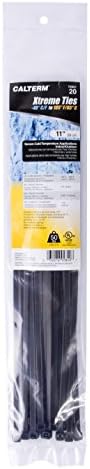 Gardner Bender 46-206UVB Doublelock Cable Tie, 6 Inch., Tensile Strength, Wire / Cord Management Industrial and Household Use, Nylon Zip Tie, 100 Pk., UV Resistant Black