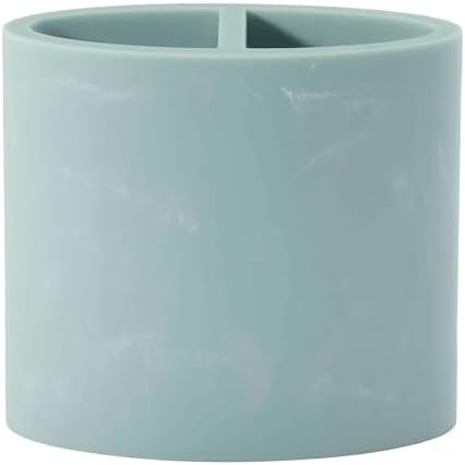 Nicole Miller - Toothbrush Holder, Resin Countertop Accessories, Dorm Room Essentials (Kendall Collection, Oasis)