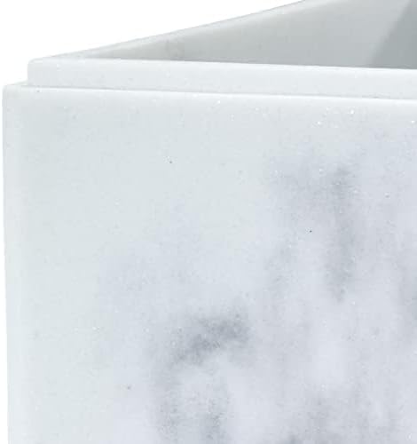 Avanti Linens - Wastebasket, Decorative Trash Can, Marble Inspired Home Decor (Catania Collection)