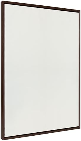 Kate and Laurel Sylvie Blank Framed Canvas Wall Art; 31.5x41.5 Brown; Vintage Modern Empty Canvas for Paint-Your-Own Art; Ready to Paint Premium Canvas Already Framed