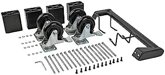 Tripp Lite Charging Station Cart Conversion Kit w/Handle, Casters & Power Cord Manager for 16-Device AC & USB Charging Stations (CSHANDLEKIT2)