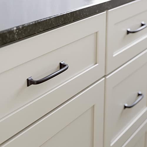 Franklin Brass (10-Pack) – Deep Bronze Cabinet Handles, 5-1/16 Inch Hole Center, Pulls for Drawers, Kitchen Cabinet Door, Dressers | Lombard