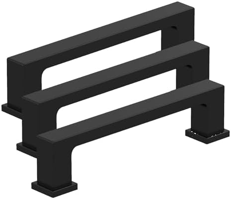 Amerock 10BX37031MB | Matte Black Cabinet Pull | 3-3/4 inch (96mm) Center-to-Center | 30 Pack | Bridgeport | Furniture Hardware