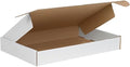 Top Pack Supply Deluxe Literature Mailers, 19 1/8" x 9 1/8" x 2 3/16", White (Pack of 50)