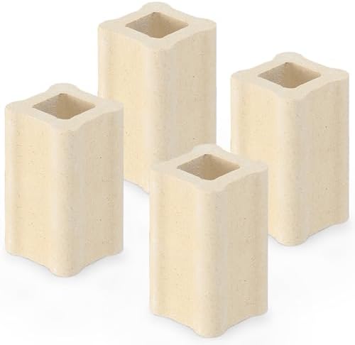 Nuanchu 4 Pack Kiln Post High Alumina Kiln Posts, 2 x 1 Inch