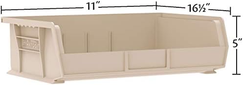 Akro-Mils 30255 AkroBins Plastic Storage Bins, 11"x16"x5", Blue, 6-Pack