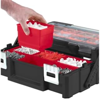 18" Cantilever Tool Box Organizer, Heavy-Duty Tool Storage Box