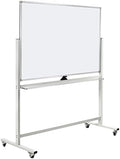 Mobile Whiteboard on Wheels, 48"x36" Double-Sided Magnetic Dry Erase Board - Flipchart Easel for Office, Classroom & Home, Rolling Stand with Easy Flip Feature