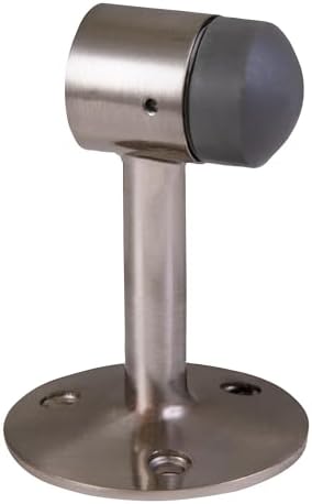 Design House Gooseneck Doorstop, Satin Nickel
