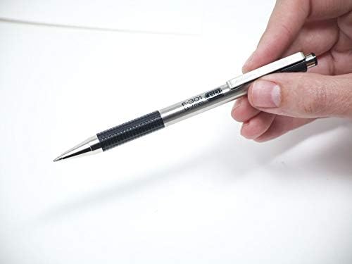 Zebra Pen F-301 Retractable Ballpoint Pen, Black Ink, 0.7mm, 6 Pks 72 ttl