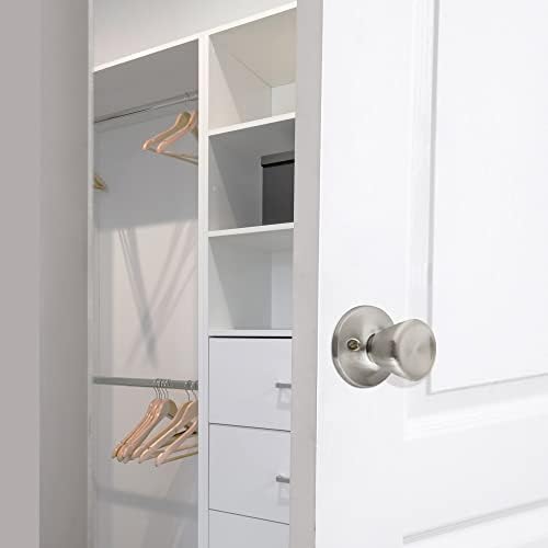 Design House 728386 Terrace Dummy Door Knob Satin Nickel (Pack of 2)
