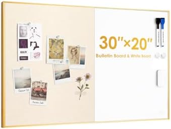 ARCOBIS Dry Erase Cork Board Combo