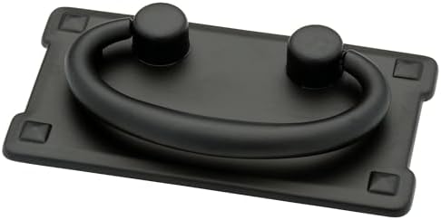 Franklin Brass (5-Pack) – Matte Black Cabinet Handles, 3 Inch Hole Center, Vintage Pulls for Drawers, Kitchen Cabinet Door, Dressers | Mission