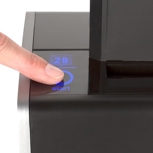 Swingline Electric Hole Puncher 2 Hole, 28 Sheet Capacity Hole Punch, Jam Resistant, Touch Screen, Platinum (74532)
