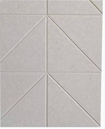 12-Pack Ivory Felt Wall Tiles(11.8“x11.8”Each), 47"x35" Aesthetic Bulletin Pin Board, Large Cork Board Alternative for Office, Classroom & Wall Décor