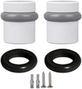 Design House Cylindrical Doorstop, White