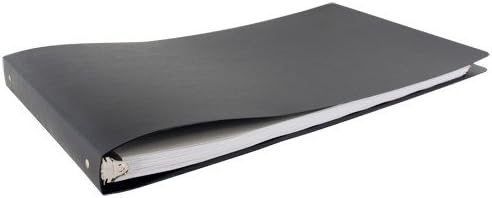 11x17 Binder Poly Panel Featuring a 1" Round Ring Black