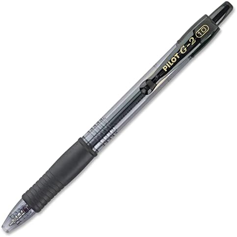 PILOT G2 Premium Gel Pens, Bold Point 1.0mm, Black Ink, 12-Pack