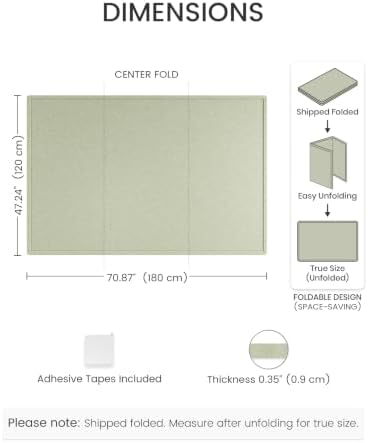 Fluxynara 70.8" x 47.2" Large Bulletin Board, Sage