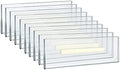 Azar Displays, 122018, Adhesive Clear Acrylic Wall Sign Holder Display, Landscape Frame for Posters, Flyers, Art, Business, School, Nameplates & Doorway Signs, 10 Pack, 8.5" x 2.5"