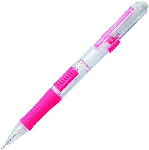 Pentel QUICK CLICK Mechanical Pencil (0.7mm), Pink Barrel, Box of 12 Pencils (PD217P)